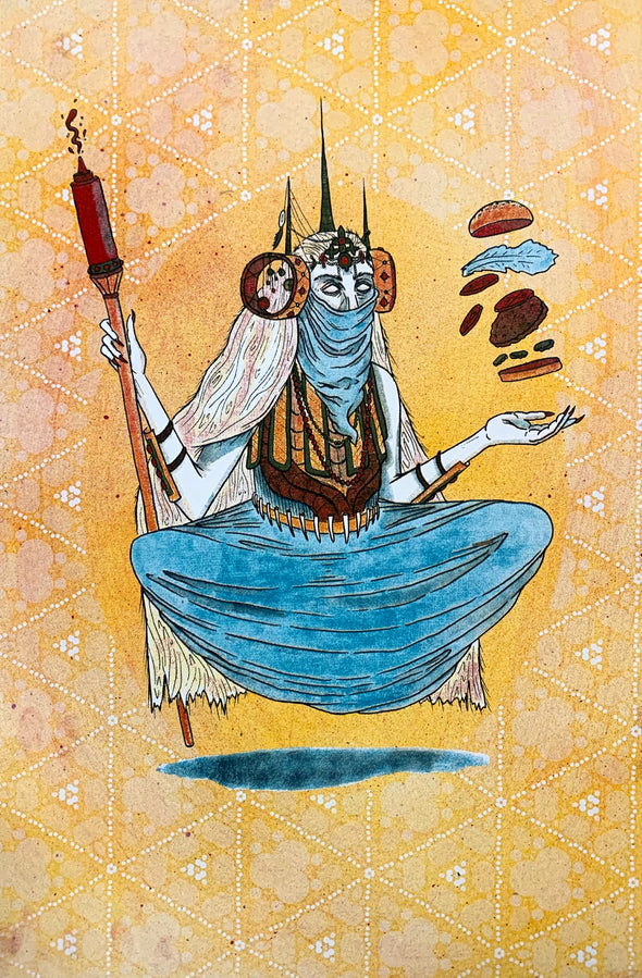 Burger Witch Design by Griffin Cook yellow