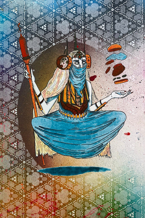 Burger Witch Design by Griffin Cook multi color
