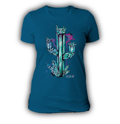 Crystal Cactus: Ladies: Teal Aquamarine